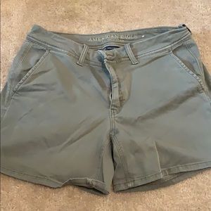 AEO Army Green Mid Thigh Super Stretch